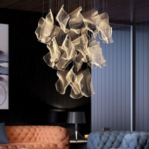 Nordic Cascade Chandelier // Duplex & Staircase Light